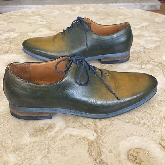 Messico Handcrafted Leather Derby Lace Up Shoes - Picture 9 of 14
